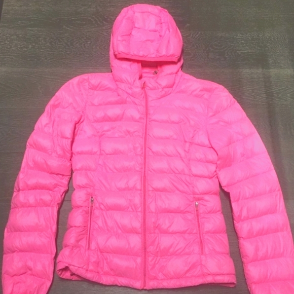 TNA Jackets & Blazers - 2/$20 TNA Light Floresent Pink Puffer Jacket XS